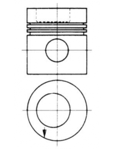 Piston standard avec segments