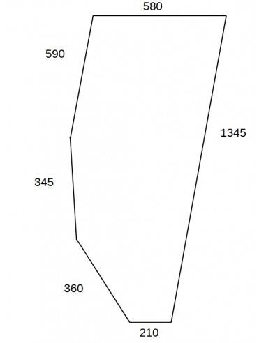 Vitre de porte (Droite)